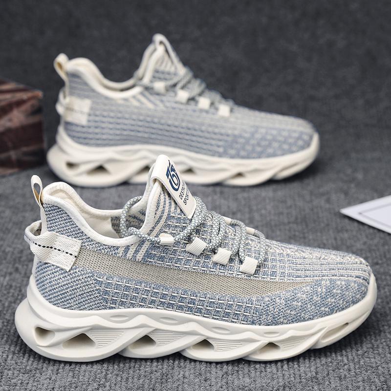 Zapatos de coco para hombre 2025 verano malla de fondo de torso transpirable tejido volador zapatos deportivos casuales zapatos para correr zapatos ligeros de moda para hombre