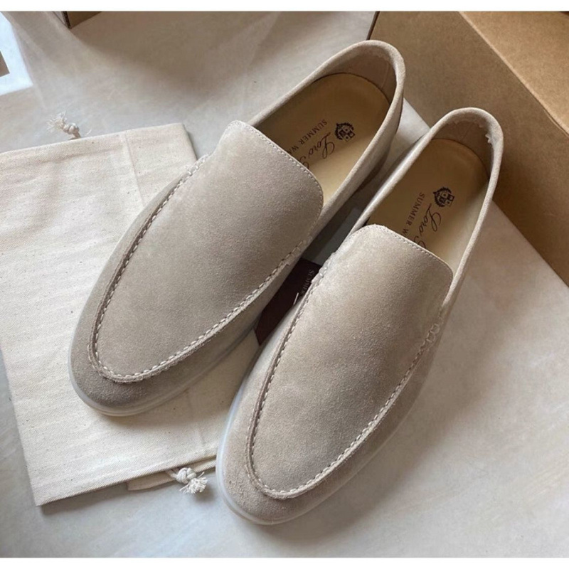 Classic New Leather Loafers Men's Suede Loafers Driving Flat Casual Shoes