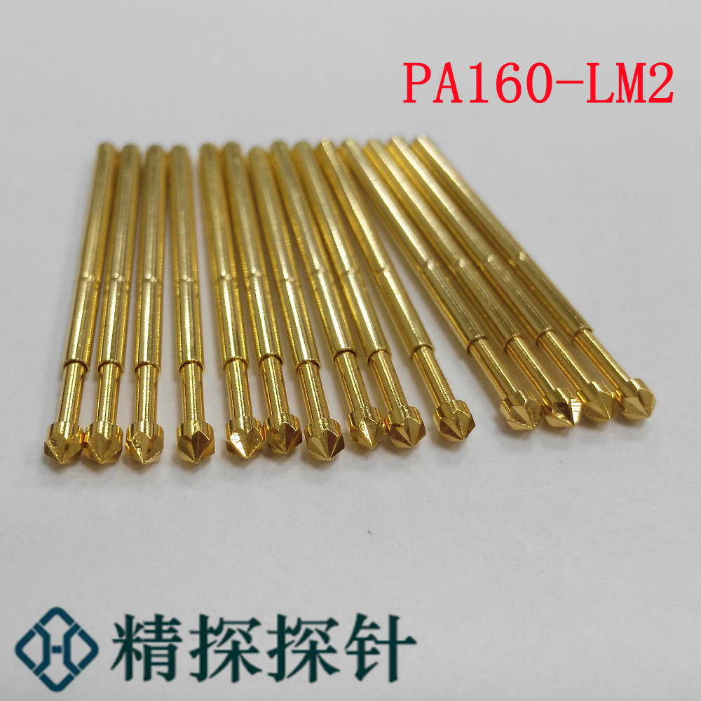 精探探针 PA160-LM2 镀金钻石头探针头部直径1.5MM测试针治具配件