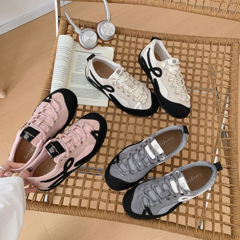 Korean-style arch support! Retro German training shoes for women, new autumn 2026 casual sports outdoor hiking shoes