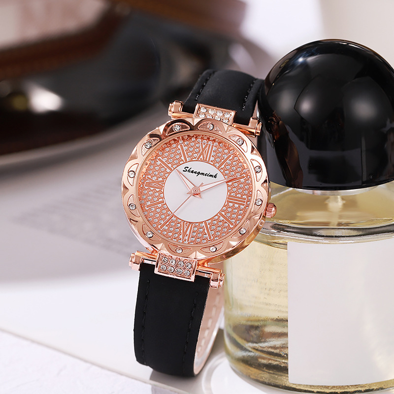 Comercio exterior transfronterizo nuevas señoras estilo coreano reloj de cuarzo simple cinturón clásico reloj de mujer traje de moda