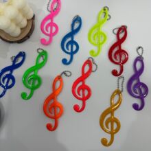 多色反光PVC音符挂件物料手工素材创意蝴蝶结包挂演唱会漫展应援