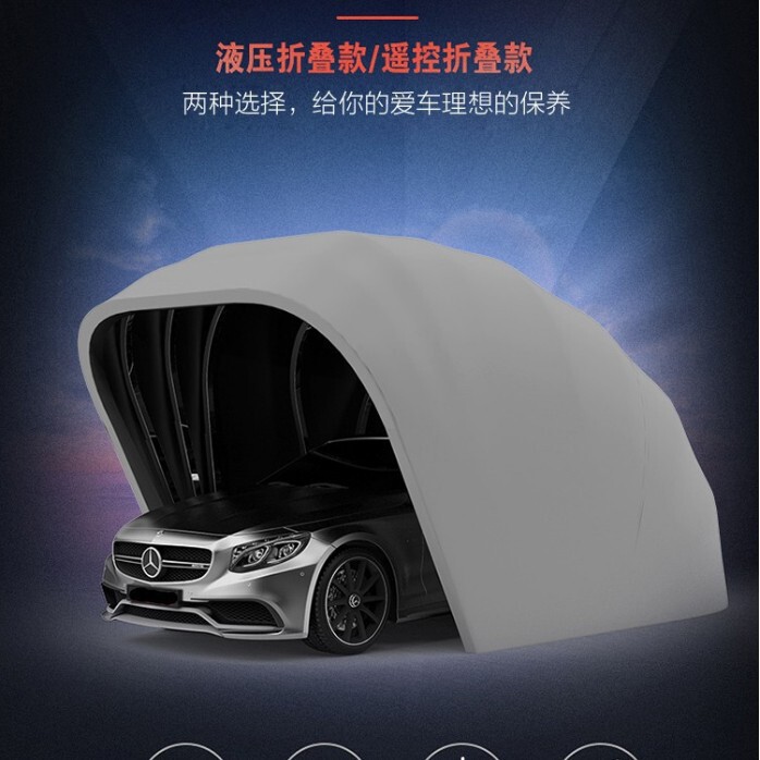 Semi-Automatic Galvanized 5.5m Mobile Carport Garage Foldableing Material Semi-Automatic Carport Car Parking Shed