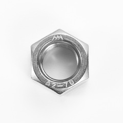 Aozhan 304 Stainless Steel DIN934 Nut, Hexagonal, Wax-Coated—Tightens Securely Without Sticking or Locking Up