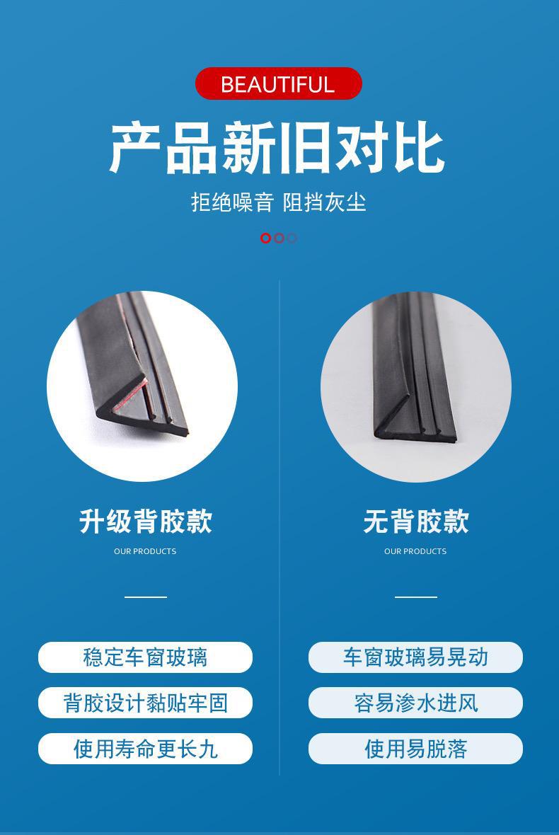 Suitable for All Toyota Models, Special Car Window Glass Sound Insulation Sealing Strips, Dustproof, Waterproof, Sound Insulation, Noise Reduction and Mute Strips