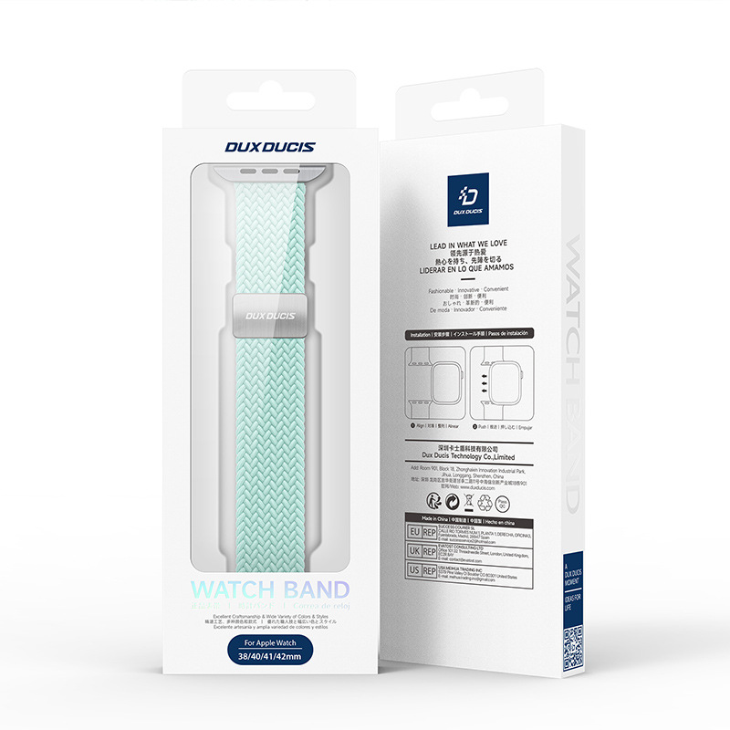 Correa elástica de manzana tejida de nailon para AppleWatch, hebilla de succión magnética, correa deportiva, venta al por mayor transfronteriza image 5