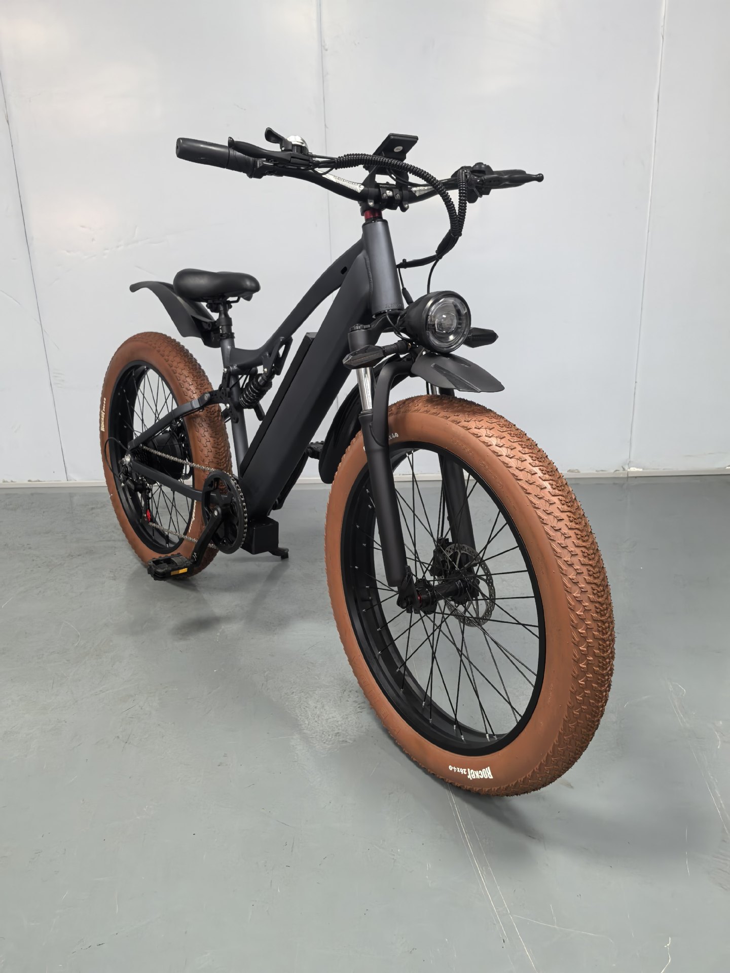 Snow Electric Bicycle 26-inch Wide Tire Soft Tail Shock Absorption