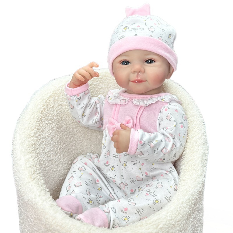 20 pulgadas de suministro transfronterizo suave para bebés, muñecas de reproducción, muñecas de vida, muñecas de cambio, una simulación de muñecas de goma