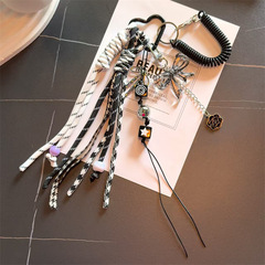 クロスボーダーiu系黒系蝶結びのキーホルダー