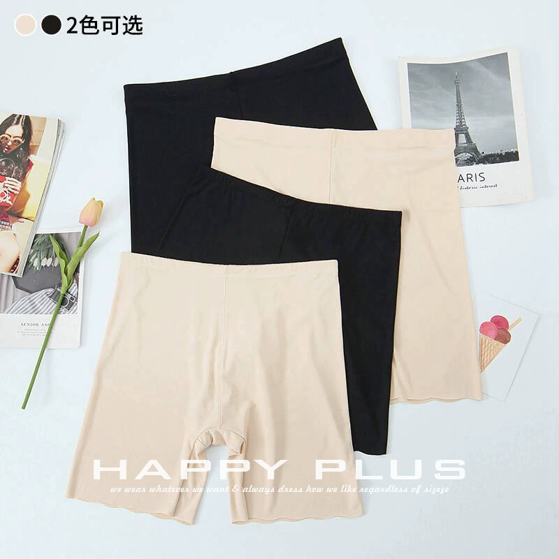 Ледяной шелк противоизносные ножки с высокой талией безопасные шорты Run его 9123 плюс размер нижнего белья с нижней черным цветом кожи безопасные брюки