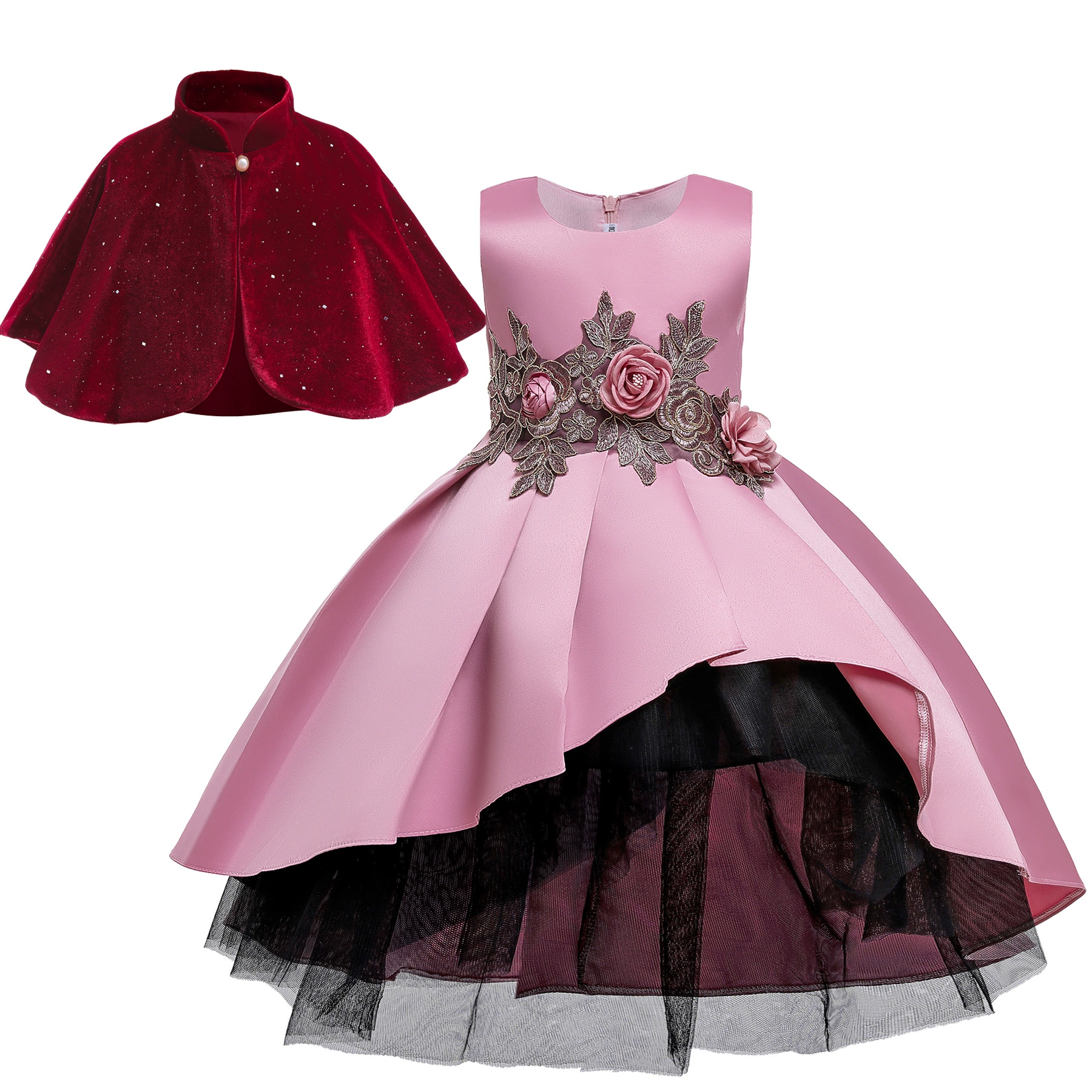 Платье, костюм маленькой принцессы, юбка, накидка, жакет, набор
