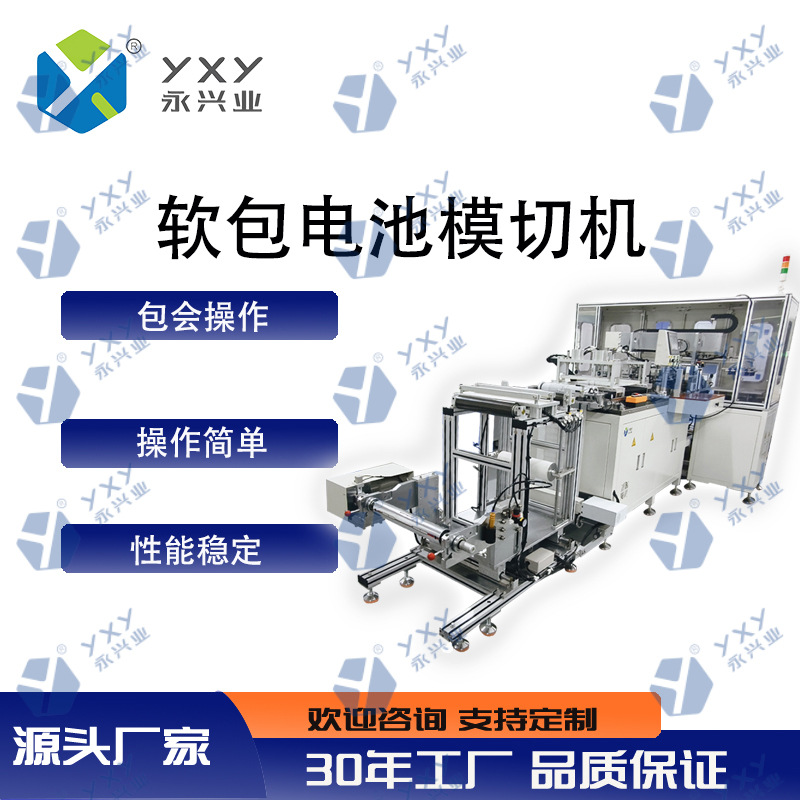 永兴业软包电池制备用 极片模切成型机YXY - ZMQ350 自动放料纠偏