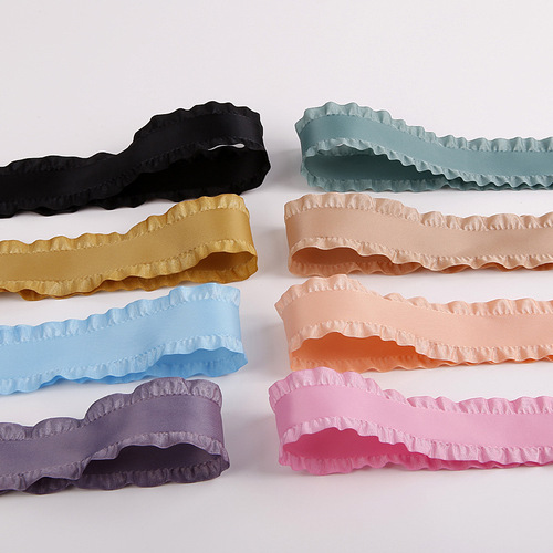 Ruffled polyester skirt ribbon diy handmade bow hair accessories clothing shoes flowers accessories gift box flowers ribbon