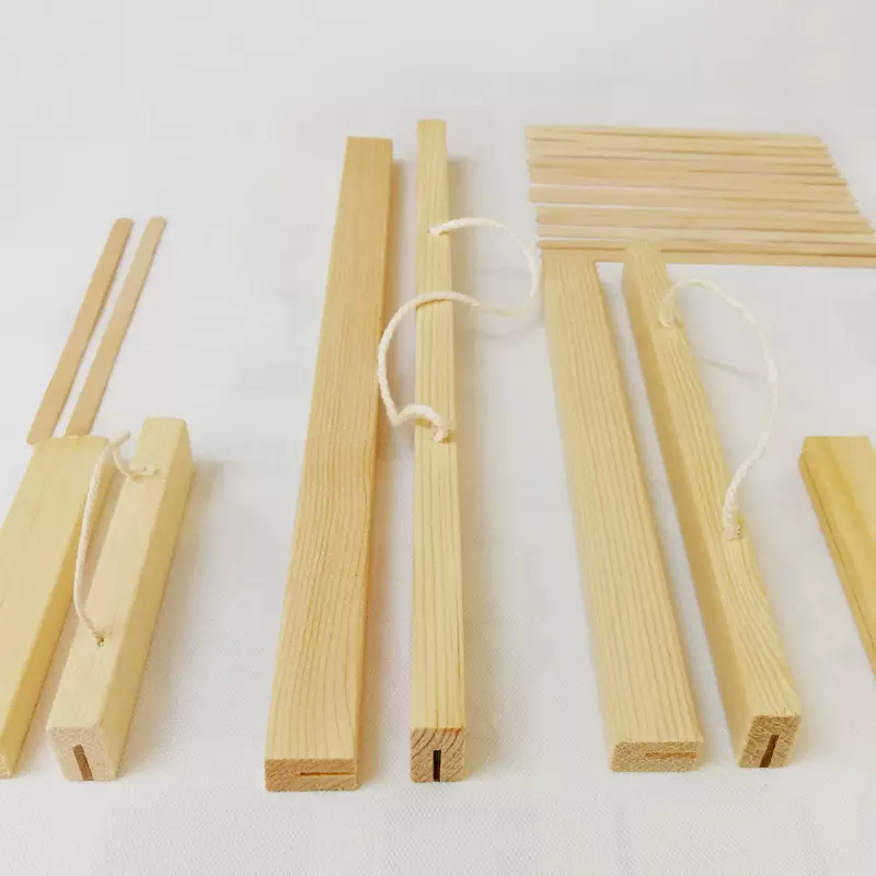 diy免工具实木挂轴杆海报挂杆装饰画木轴挂画夹挂历条吊旗杆