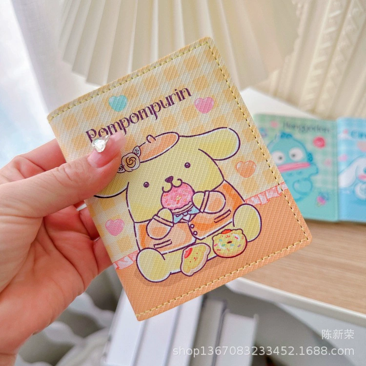 Японская девушка сердце Kuromi удобная переносная карточка сумка визитная банковская карта сумка из PU кожи