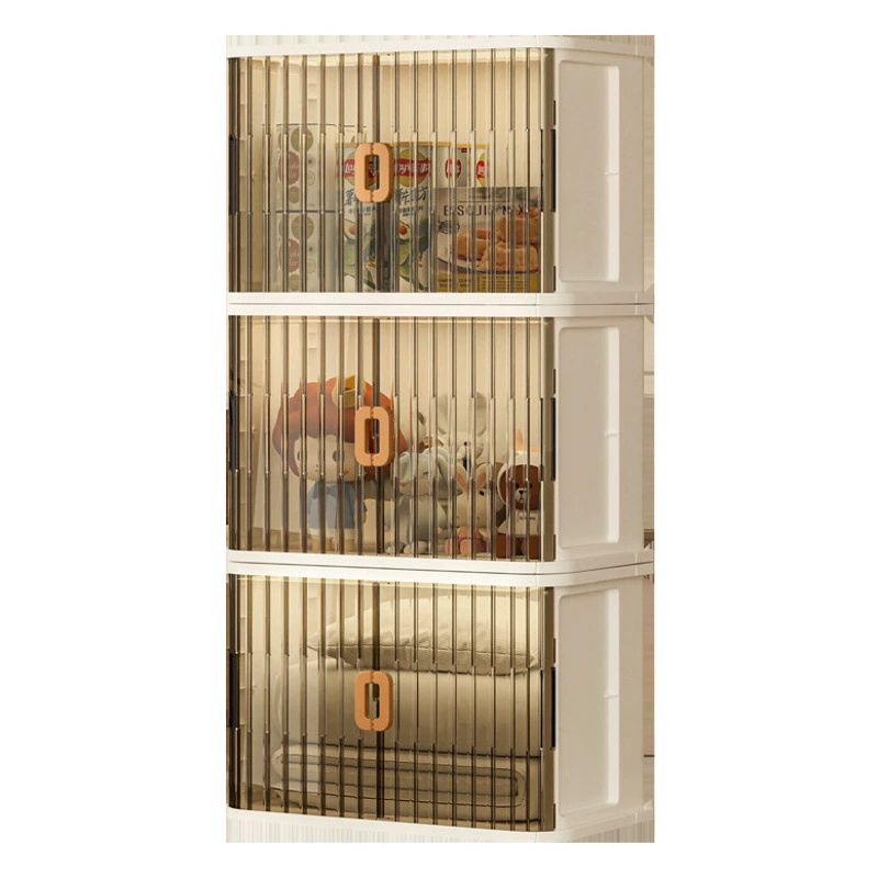 Интернет-знаменитости с двойной рулонной дверью складной шкаф для хранения 70 ширина лица детская одежда шкаф для хранения игрушек бытовой пластик pp