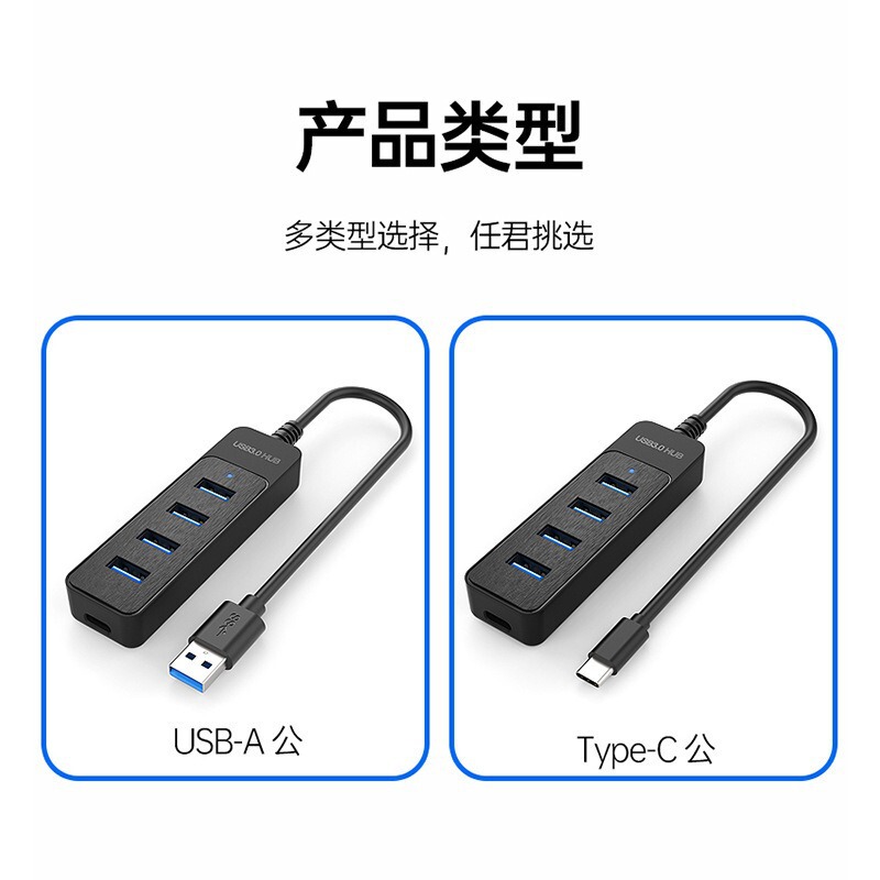 卸売 USB スプリッター タイプ C ドッキング ステーション コンピューター 3.0 ハブ 4-in-1 USB2.0 拡張|undefined