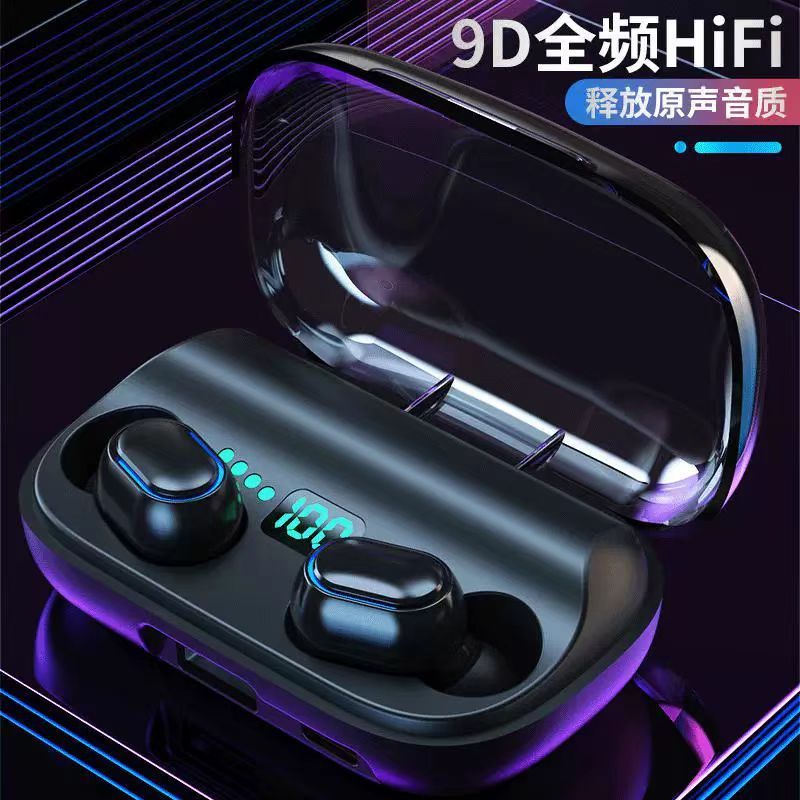 新しい T11 デザインワイヤレス Bluetooth ヘッドセット TWS タッチ 5.0 バイノーラルミニスポーツヘッドセットデジタルディスプレイ付き|undefined