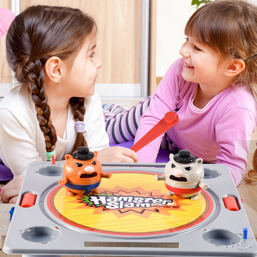 Hamster Sumo Wrestling Dual and Multi-Player Tackling Game for Parent-Child Gathering Interactive Competition Educational Tabletop Toy