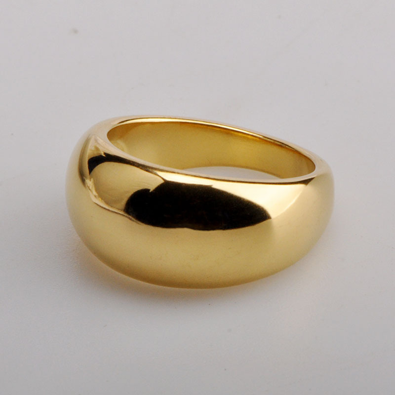 Wholesale Exaggerated Solid Color Titanium Steel Rings display picture 4