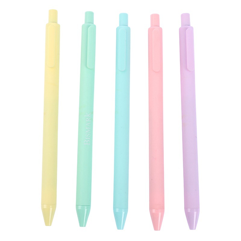 New factory direct selling a variety of macaroon color gel pen simple Press Black Pen student office stationery
