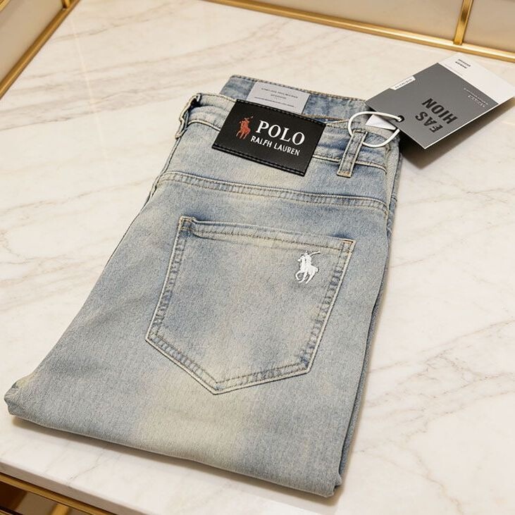 2026 Spring and Autumn New Polo Men's Trendy Brand Embroidered Stretch Versatile Casual Slim High-End Jeans Long Pants 2026 Spring and Autumn New Polo Men's Trendy Brand Embroidered Stretch Versatile Casual Slim High-End Jeans Long Pants