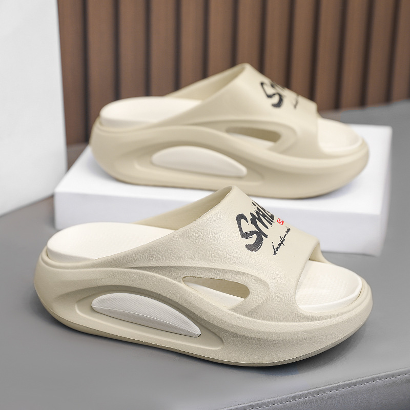 Verano EVA ligera y cómoda zapatillas de moda de mujer 5.0 pisar la mierda en el hogar al aire libre dos zapatillas antideslizantes