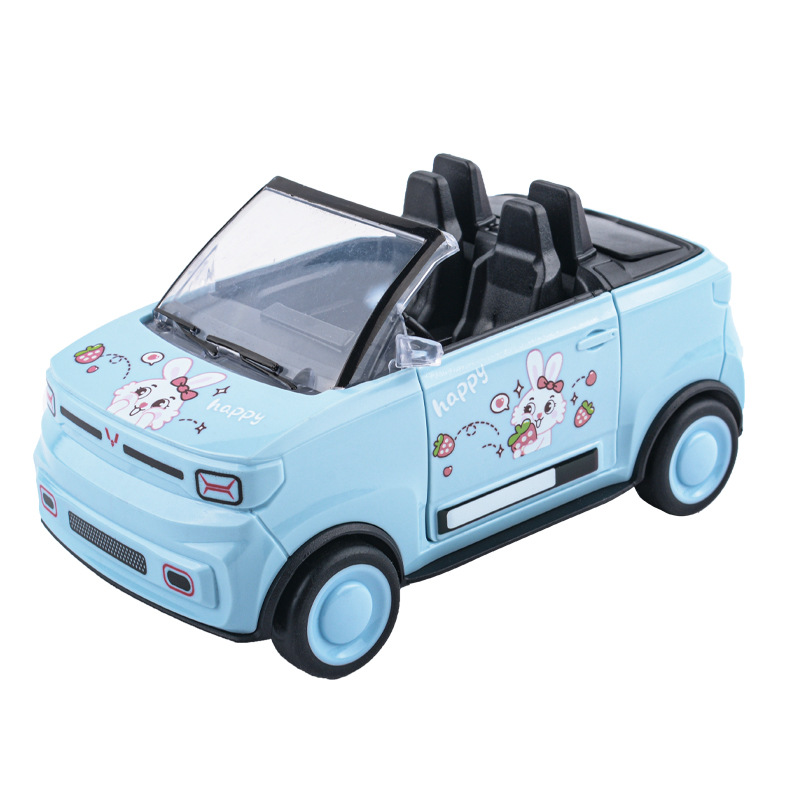Juguete para niños dibujos animados inercia mini coche deportivo niños y niñas simulación Wuling Hongguang modelo de coche decoración al por mayor