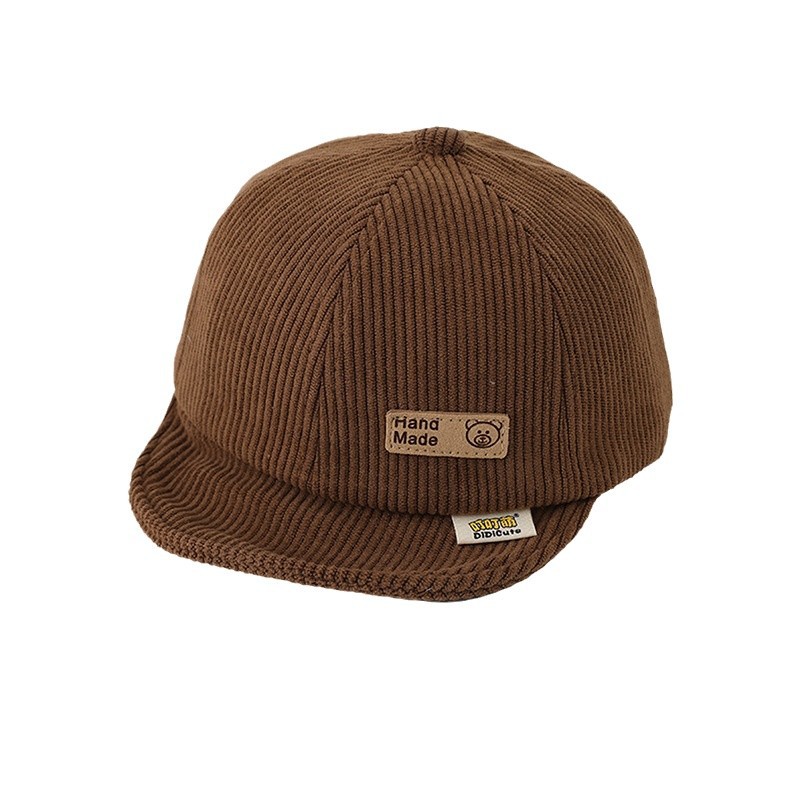 Sombrero de bebé otoño y invierno ajustable para niños y niñas adorable gorra de béisbol de invierno gorra de borde suave