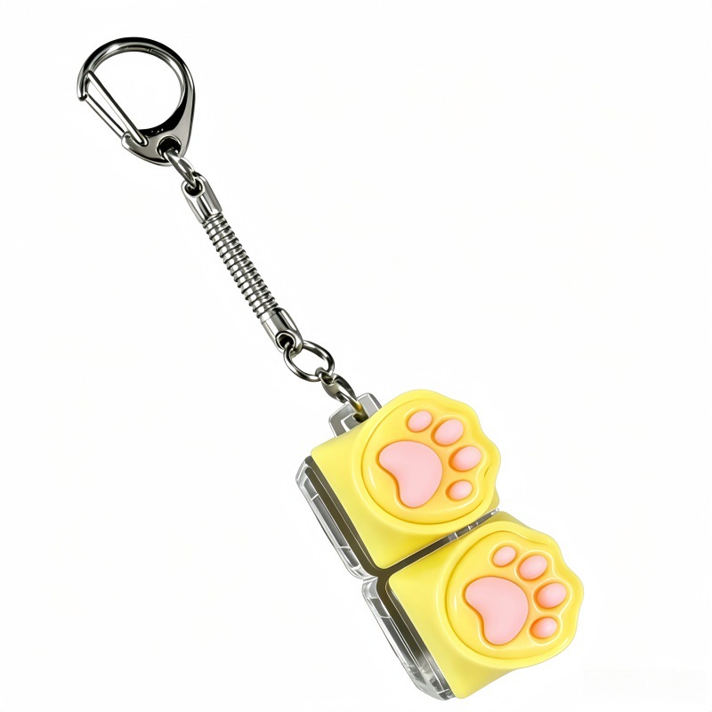 2-key silicone cat claw yellow