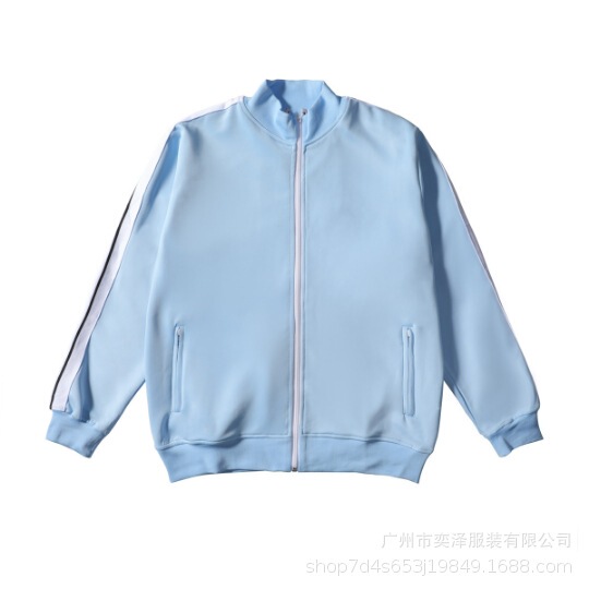 外国貿易卸売りPAスポーツスーツジャケット植毛プリントFOGカラーリボン男女学生服スポーツパンツ|undefined
