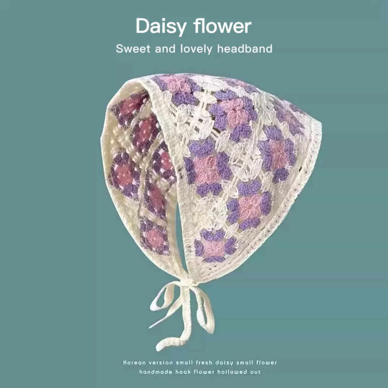 Dopamina transfronteriza Daisy toallas triangulares de punto caliente viaje dulce encantador pañuelo de estilo mujer