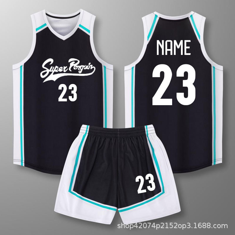 Children's Jersey, College Student Basketball Team Uniform Set, Competition Training Uniform, Quick-Drying Vest Wholesale Dropshipping