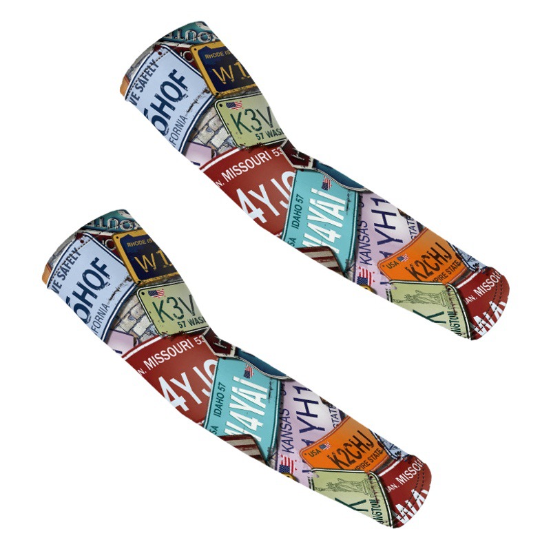 Cycling Sunscreen Ice Silk Sleeves Outdoor Mountaineering Fishing Ice Sleeves Sports Tattoo Graffiti Tattoo Flower Arm Cover