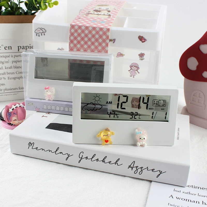 Colorful smart clock electronic alarm clock snooze silent backlight electronic clock creative digital clock gift box LED