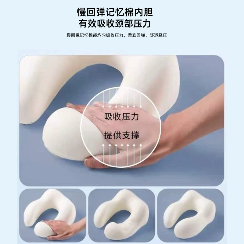 Handheld neck pillow for sleep for traveling, with neck protection