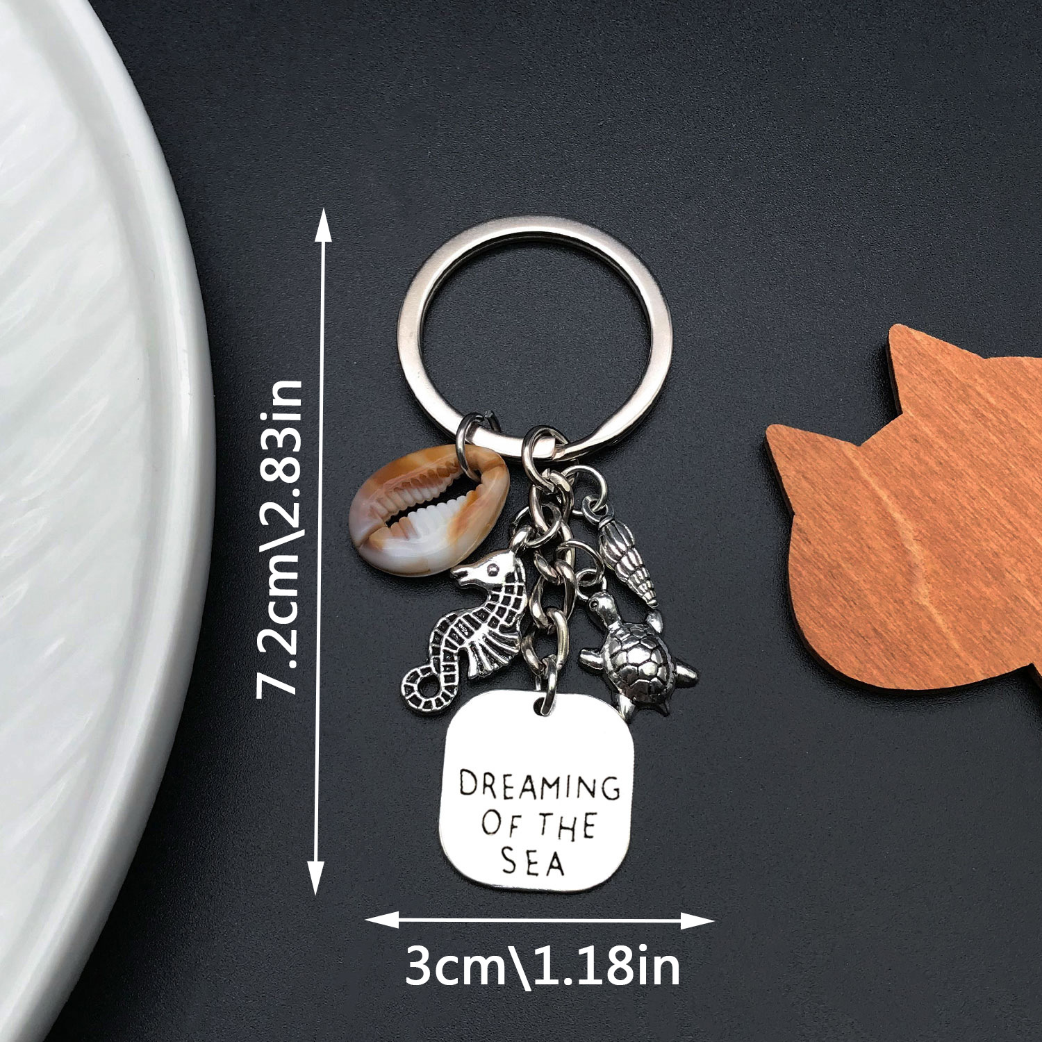 1 Piece, 1 Set Quantity 1 Piece 1 Set Bag Cherry Car Keychain Zinc Alloy Shell Unisex Elegant Keychain