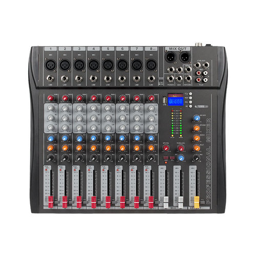 CT8 professional 8-way mixer stage band performance conference USB with Bluetooth monitoring DJ console mixer