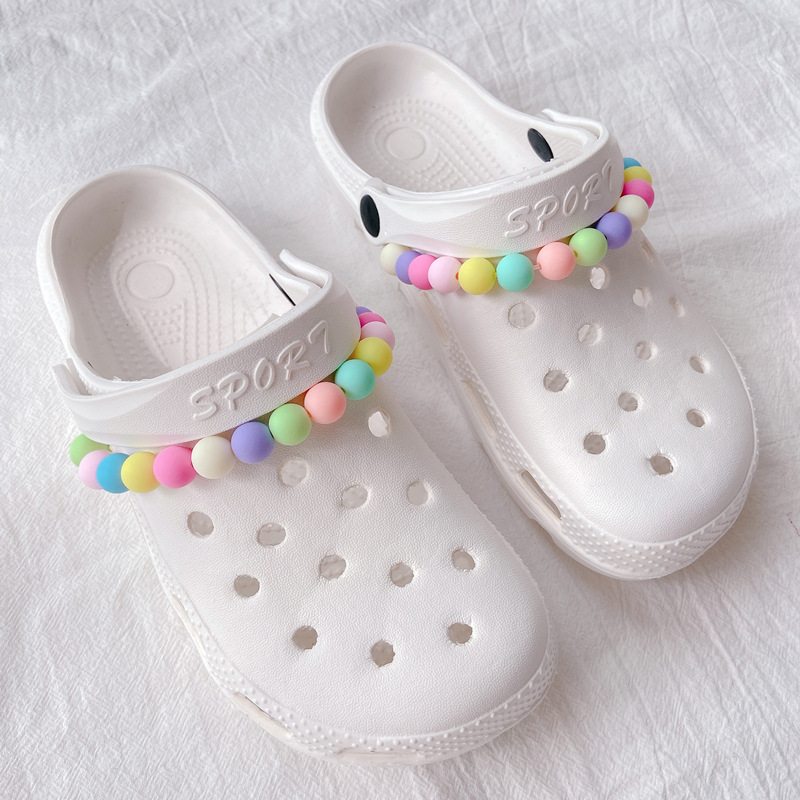 Plastic Material Colorful Shoe Accessories Plastic Slippers Summer Shoe Buckle