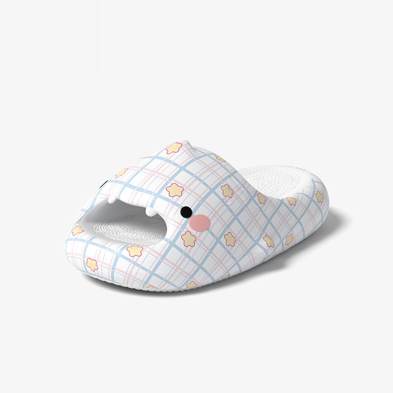 Cute Little Sweet Shark Slippers for Women, New Summer Style, Indoor Non-Slip Thick-Soled Couple Slippers for Men to Wear Outside Cute Little Sweet Shark Slippers for Women, New Summer Style, Indoor Non-Slip Thick-Soled Couple Slippers for Men to Wear Outside