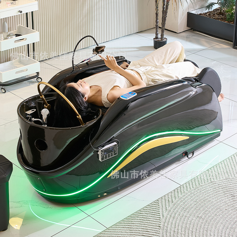 Cama de belleza eléctrica para salón de belleza, silla de peluquería de alta calidad, cama de masaje especial con calentador de agua, tratamiento de cabeza