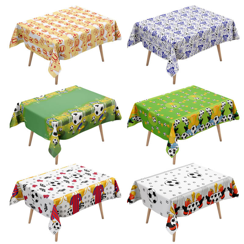 Mantel desechable para fiesta de la Copa Mundial 2026, mantel de Disney perlado, material MOPP sin necesidad de lavado