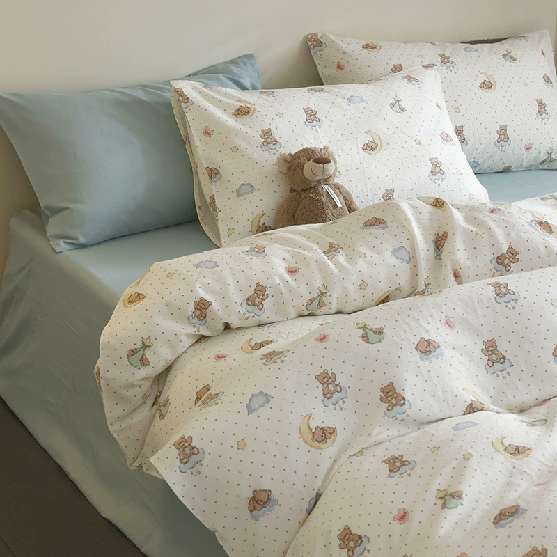 Комплект из двухслойной хлопковой марли класса А для мам и младенцев, изготовленный из синьцзянского хлопка, дышащий и ультрамягкий, приятный для кожи, подходит для сна без одежды, подходит для использования в любое время года.