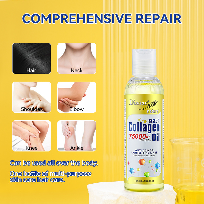 Disaar Cross-border Bone Collagen body oil Moisturizing Hydrating Brightening body Massage oil Wholesale body oil