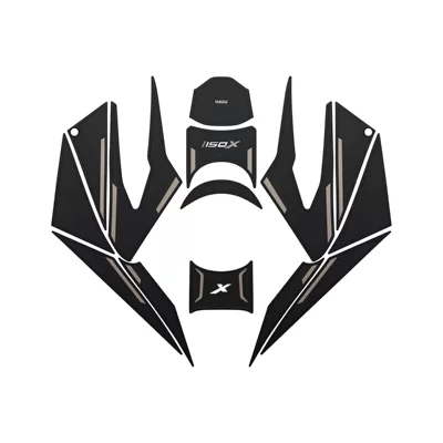 Pads, Rubber Non-Slip, Non-Damaging — Motorcycle pedals - matte-brown-fuel-tank-sticker