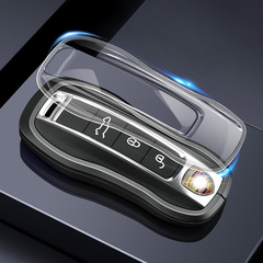 適用於保時捷車鑰匙套殼卡宴Macan911帕拉梅拉全新包扣718Taycan