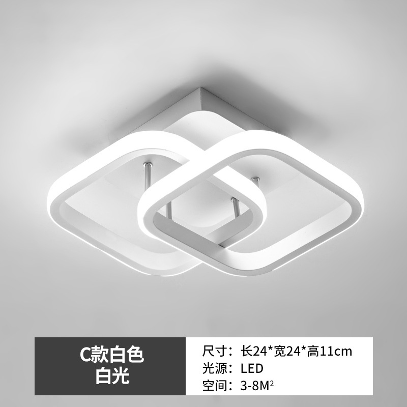 Cuerpo humano inducción entrada luz pasillo luz escaleras guardarropa balcón luz de techo moderno minimalista