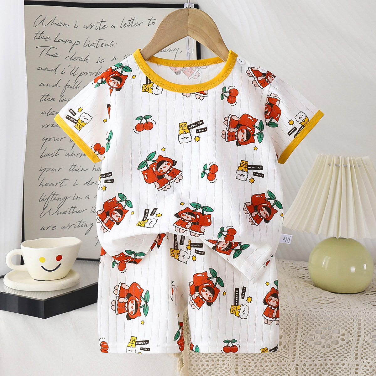 2025 verano nueva ropa para niños pantalones cortos de manga corta para niños, hombres y mujeres, camisetas para bebés, niños y niñas, algodón al por mayor