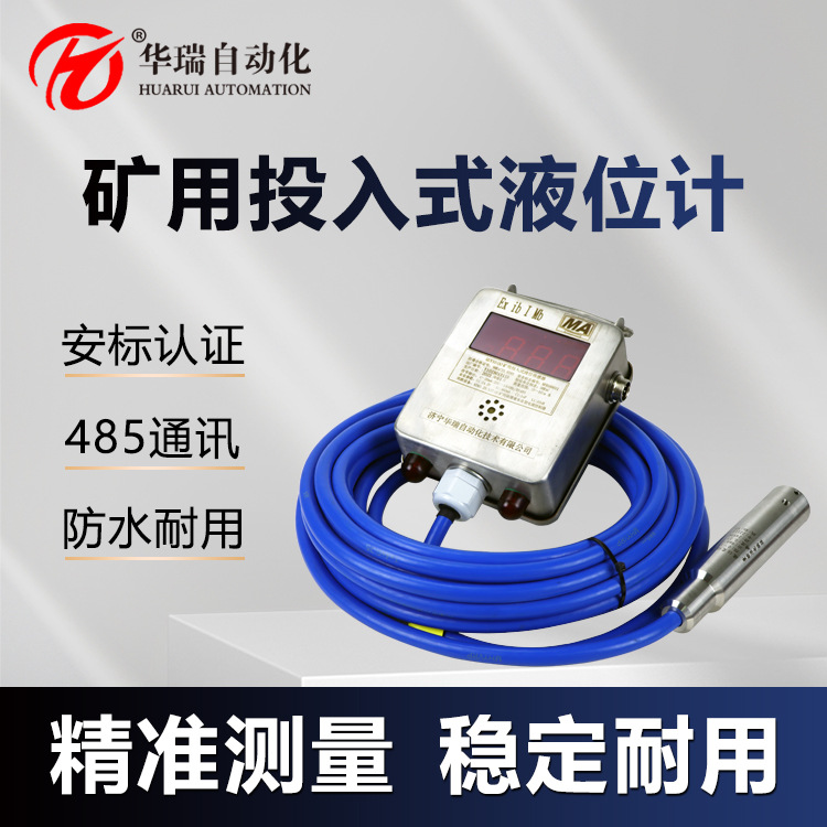华瑞GUY10（A）本安投入式液位计矿用液位传感器不锈钢防爆水位计
