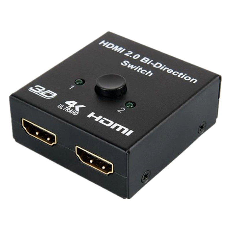 Переключатель HDMI 2-в-2 HD-видео 1-в-2-выход смарт-переключатель HDMI с поддержкой двусторонней связи 4K * 2K